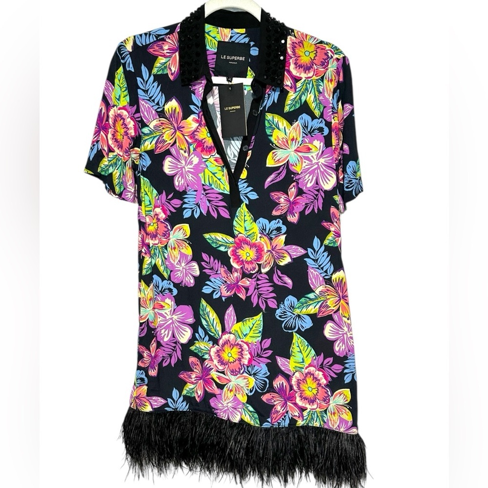 Le Superbe Palm Beach Silk-Trim Polo Dress - Picture 7 of 7